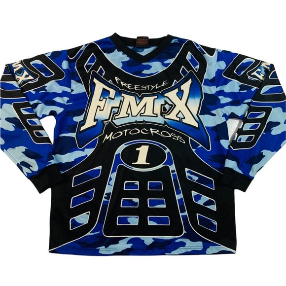 RudeBoyz FMX Freestyle Moto Cross racing style long sleeve shirt - Picture 1 of 3